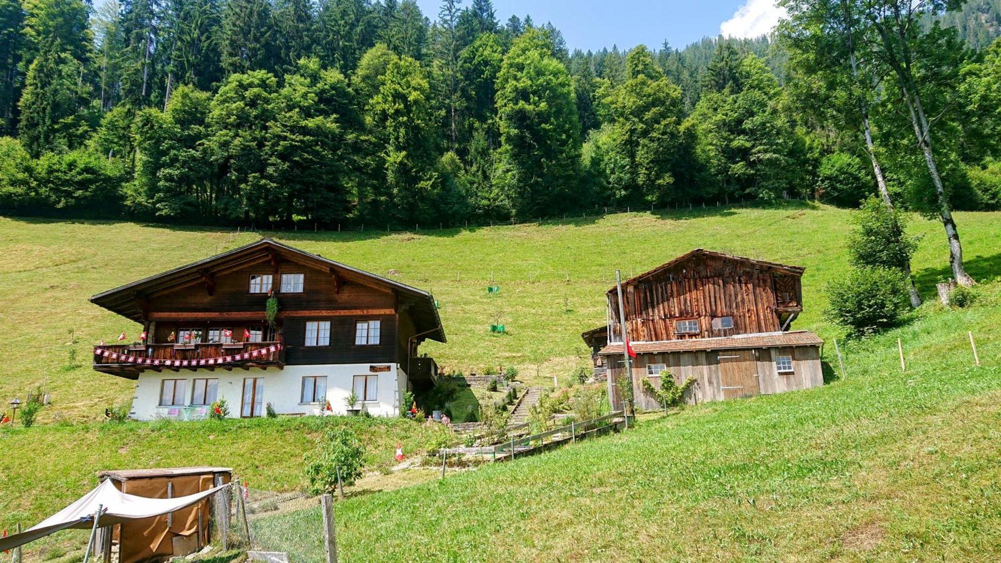 Kaenzeli - Ferienwohnung Mit Traumaussicht Beatenberg Bagian luar foto
